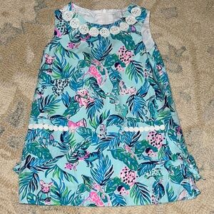 Lilly Pulitzer Blue Floral Dress - 3T